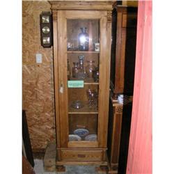 PINE DISPLAY CABINET #2095838