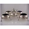 Image 1 : Antique English Sterling Silver Salt Cellars & #2095857