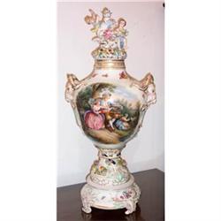 Meissen Palace Urn Goat Handles Sgn. S. Goyles #2095872