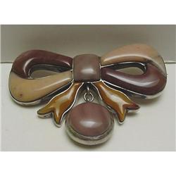 Victorian Scottish Agate Bow Brooch #2096008