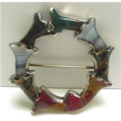 Victorian Scottish Agate Brooch #2096009