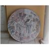Folk art painting by Purvis Young  40.5" Round #2096217