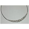 Image 1 : 10 carat large DIAMOND NECKLACE graduated #2096278