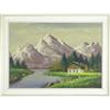 Image 1 : Original oil painting River landscape  #2105834