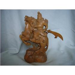 chinese carved boxwood figure #2106013