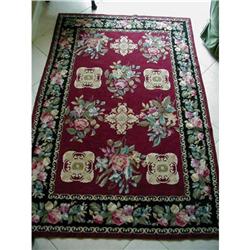 FINE HANDMADE NEEDLEPOINT RUG~72" LONG #2106246