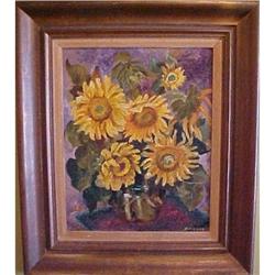 Sunflowers Oil Painting, J. Cammer #2106269