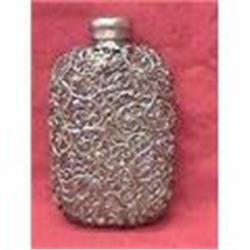 Antique Silver Plated Flask #2106285