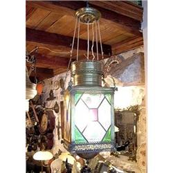 Vitrail Colonial Lamp from 19th Century #2106307