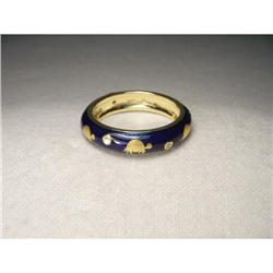 Hidalgo Enamel 18K Gold Turtle Diamond Band #2106353