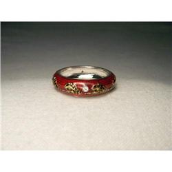 Hidalgo Enamel 18K Jaguar Panther Diamond Band #2106356