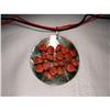 Image 1 : 18K YG Gold Black Mabe Pearl Coral Pendant #2106366