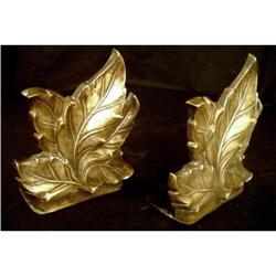 Pair of Antique Leaf Bookends #2106764