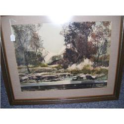 John E. Detore  ?Sheltered Camp? Water Color #2106814