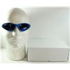 Image 1 : BOX OF OAKLEY STYLE BLUE SUNGLASSES.