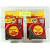 PAIR OF STARRETT 1" X 25' TAPE MEASURES