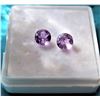 Image 1 : 8) 2 NATURAL  5MM AMETHYST GEMSTONES