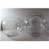 Image 1 : TERRARIUMS- LARGE ROUND GLASS SET OF 2