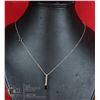 Image 1 : #112-TOPAZ PENDANT & NECKLACE 18"