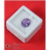 Image 1 : #117-PURPLE AMETHYST GEMSTONE OVAL 3.25CT