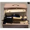 Image 1 : VINTAGE SINGER SEWING MACHINE WITH CARRYING CASE