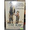 Image 1 : CHARLIE CHAPLIN IN THE KID FRAMED POSTER 15 X 23