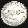 Image 1 : 1935 NEW ZEALAND GEORGE V SILVER 6 PENCE