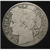 Image 1 : FRANCE 1872K SILVER 1 FRANC COIN