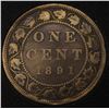 Image 1 : KEY DATE 1891 SMALL DATE VICTORIAN LARGE CENT