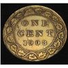 Image 1 : 1908 EDWARDIAN CANADA LARGE CENT