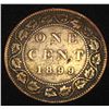 Image 1 : 1899 RE-PUNCHED 2ND 9 VICTORIAN LARGE CENT