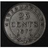 Image 1 : 1917 NEWFOUNDLAND SILVER 25 CENT