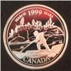 Image 1 : 1999 STERLING SILVER PROOF CANADA 25 CENT "MARCH"