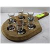 Image 1 : SHOOTER SERVING TRAY WITH 6 GLASSES