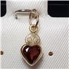Image 1 : 165) 14KT YELLOW GOLD GARNET(0.56CT) PENDANT