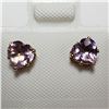 Image 1 : 155) 14K YELLOW GOLD AMETHYST EARRINGS