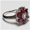 Image 2 : 181) SILVER RUBY RING, SIZE 8.5