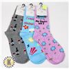 Image 1 : 3 NEW PAIRS OF WOMENS WILD PATTERN SOCKS