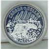 Image 1 : RCM 1980 PROOF SILVER DOLLAR- POLAR BEAR