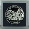 Image 1 : RCM 1989 PROOF SILVER DOLLAR- MACKENZIE RIVER