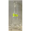 Image 1 : 3 PC VINTAGE ETCHED GLASS DECANTER AND GLASS