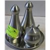 ELEGANT 4 PC PEWTER SET - CONDIMENTS