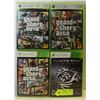 LOT OF 4 ASSORTED XBOX 360 GAMES