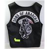 SONS OF ANARCHY VEST SIZE SMALL PURETHANE SHELL