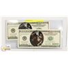 Image 1 : TWO $100 USA BILLS MICHAEL JORDAN AUTO