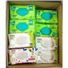 Image 1 : FLAT LOT OF ASSORTED HUGGIES & PAMPERS WIPES