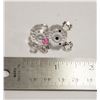 Image 2 : SWAROVSKI CRYSTAL FIGURE TEDDY BEAR PINK HEART