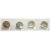 Image 2 : LOT OF 4 CANADA 1969 ONE DOLLAR COINS.