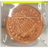 Image 1 : ONE TROY OUNCE .999 COPPER COIN