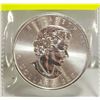 Image 2 : ONE TROY OUNCE .999 SILVER MAPLE LEAF ROUND
